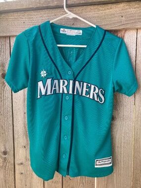 Seattle Mariners Hernandez Baseball MLB Majestic Jersey Size M